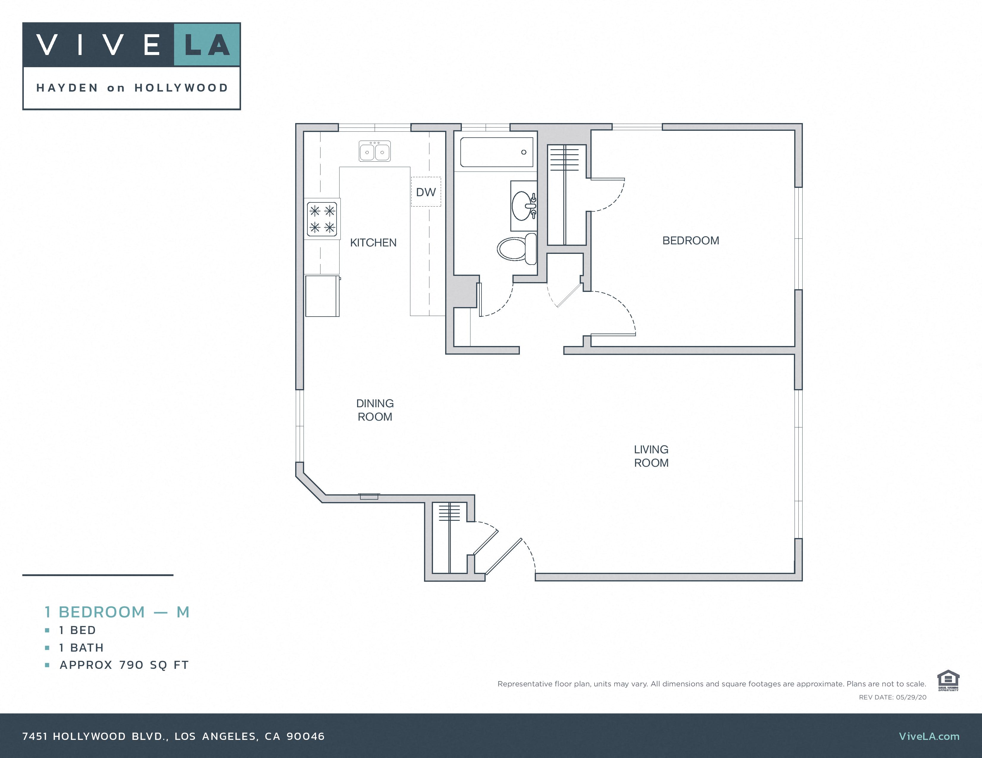 The floor plan for unit 7451-07